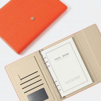 Sổ ghi chép loại nhật ký Plan B (A5) (màu đỏ cam) sổ có dây
