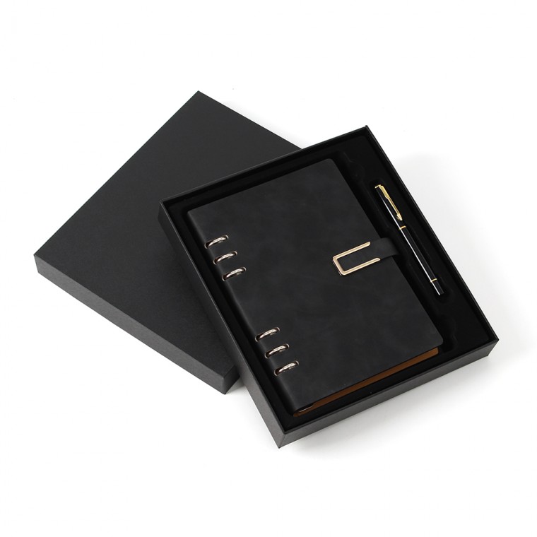 Bộ bút bi nhật ký da cổ điển nhật ký văn phòng