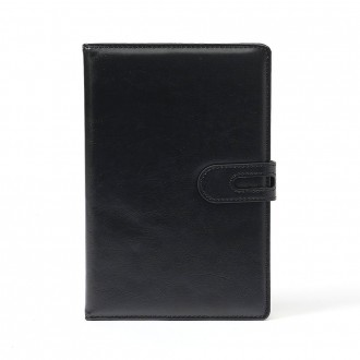 Sổ nhật ký bìa da nhân tạo (màu đen) Sổ làm việc A5