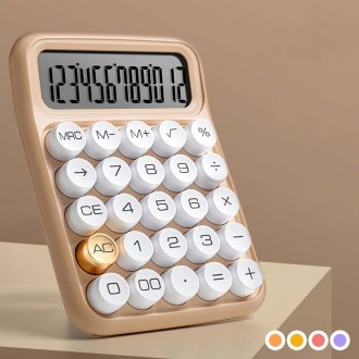 Máy tính màu pastel điện tử văn phòng cơ khí retro dễ thương