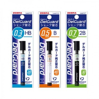 Bộ 10 đầu bút chì cơ khí Delgard Zebra Sharp dùng cho văn phòng phẩm