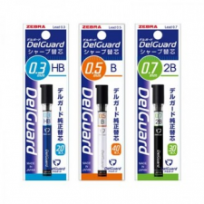 Bộ 10 đầu bút chì cơ khí Delgard Zebra Sharp dùng cho văn phòng phẩm