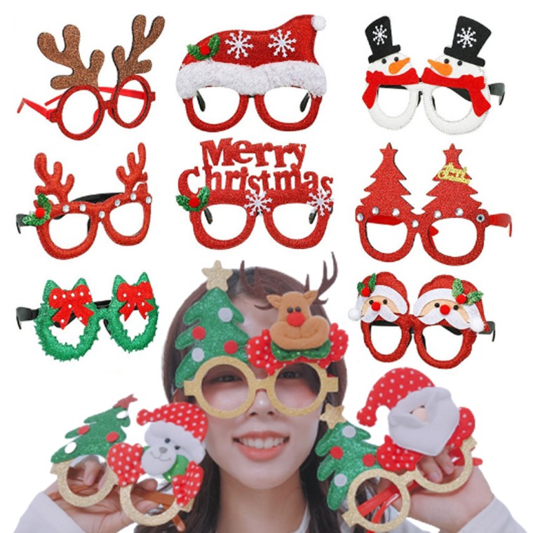 Trang phục đạo cụ dự tiệc kính râm kính giáng sinh