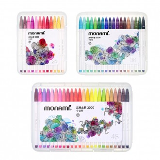 Bút bi lăn Monami Prospense 3000 24 màu 36 màu 48 màu Bộ