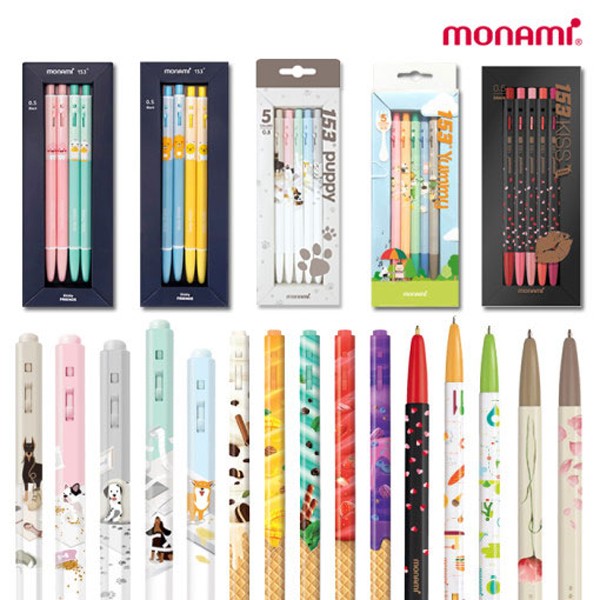 Monami 153 Chó con 5 xương Kem hoa Kiss Camo Yami Kakao