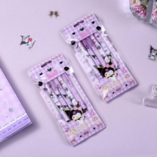 Bộ 5 bút viết không chứa axit Sanrio 0,5mm Quà tặng bút viết Good Time