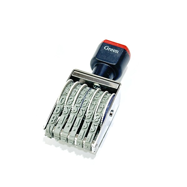 Con dấu tem đánh số thủ công 5mm 6 bước