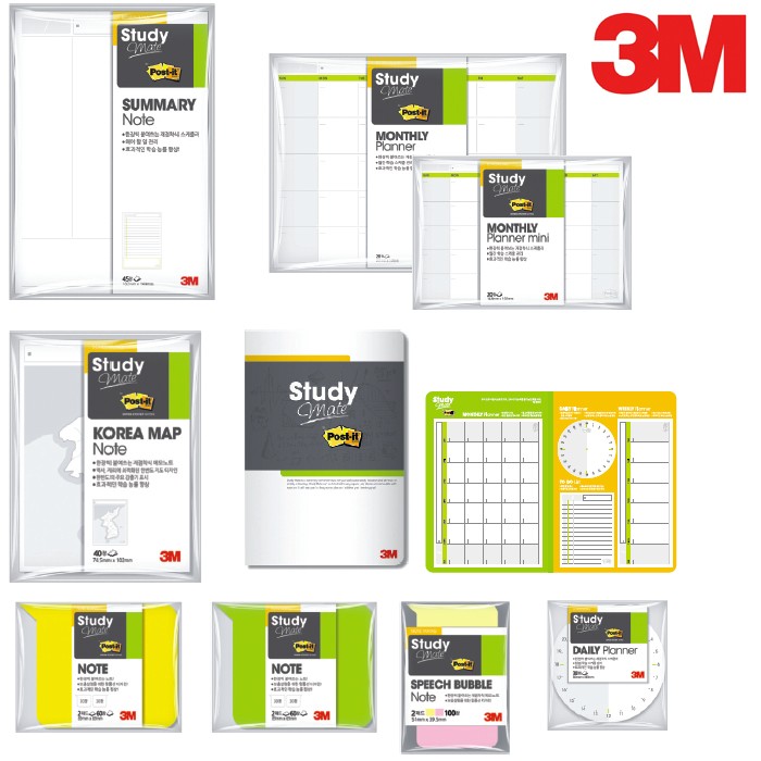 Công cụ lập kế hoạch hàng tháng của 3M Post-it Label Study Mate Kế hoạch hàng tháng