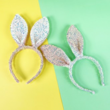 Tiệc sinh nhật băng đô thỏ đính sequin