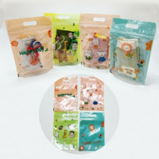 Túi đóng gói 50P túi dây kéo đứng trả lại quà tặng bao bì quà tặng chăm sóc ban ngày