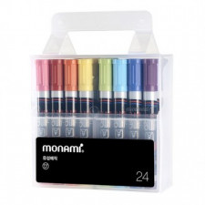Bộ Màu Monami Oily Magic 24 Màu (Ngòi Vuông)