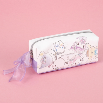 Túi đựng bút Sanrio cho bé, hộp đựng bút chì sang trọng, hộp đựng bút chì ruy băng