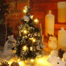 [Kho Byeolbyeol] Trọn bộ đèn trang trí cây thông mini chiếu sáng Giáng sinh bao gồm bóng đèn 40cm