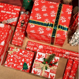 [Kho Byulbyeol] Giấy gói quà Giáng sinh 70X50 10 tờ DIY gói quà Giáng sinh