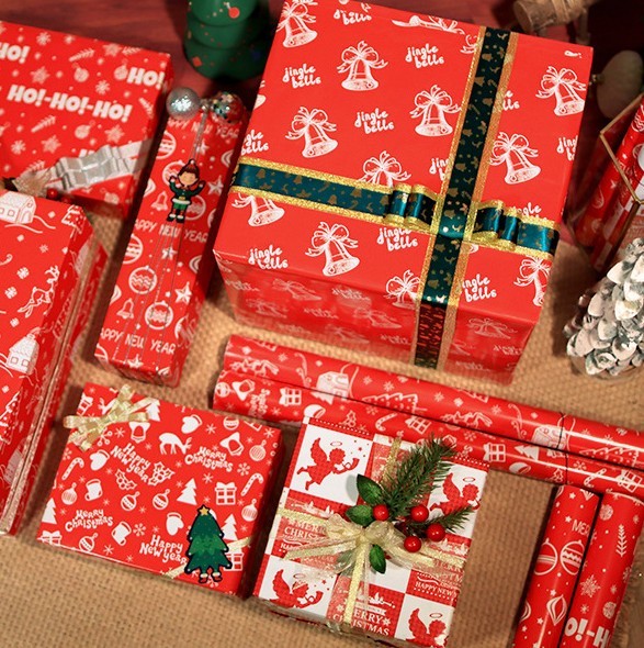 [Kho Byulbyeol] Giấy gói quà Giáng sinh 70X50 10 tờ DIY gói quà Giáng sinh