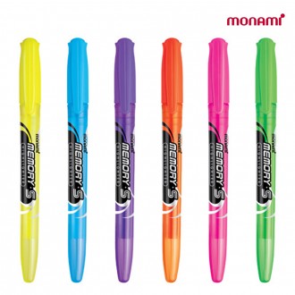 Phấn highlighter Monami Memory S 1 nét 12 gói
