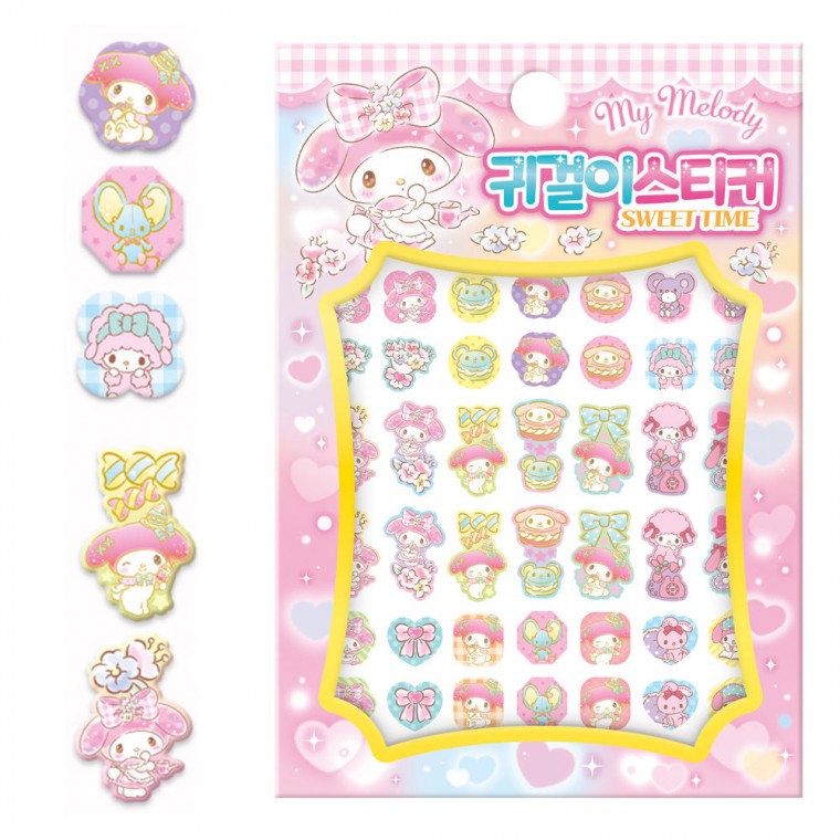 Công ty văn hóa Haksan Nhân vật Sanrio Nhãn dán bông tai giai điệu của tôi Thời gian ngọt ngào