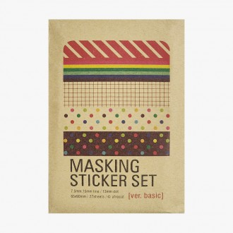 Bộ nhãn dán mặt nạ Dakku cơ bản