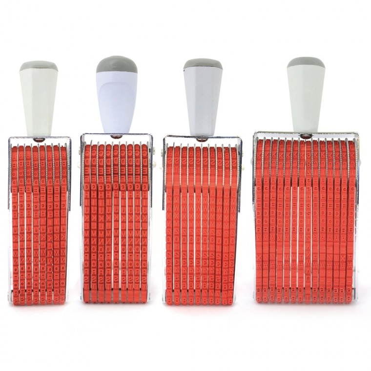 Oldrim Call Stamp Đánh số tiếng Anh 11 bước 4x51,5mm Đồ dùng văn phòng tất cả trong một